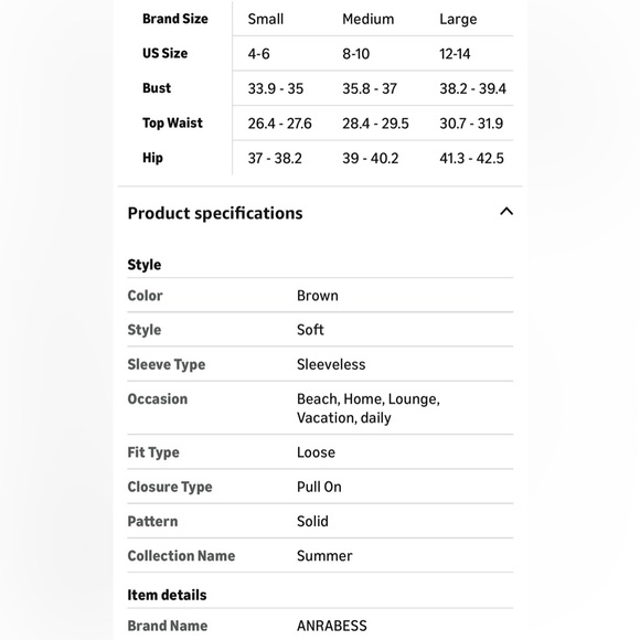 NWT 2PC BROWN TOP & PANT SET-S - Picture 16 of 17